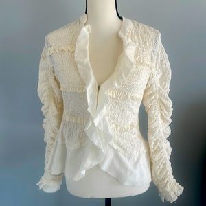 Free People XS ivory/cream cardigan / blazer